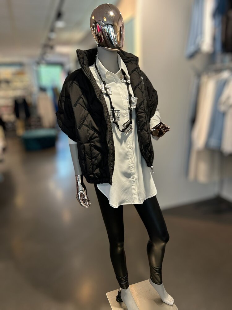 Paris All-Weather Quilted Thermal Vest- Black JRT-27