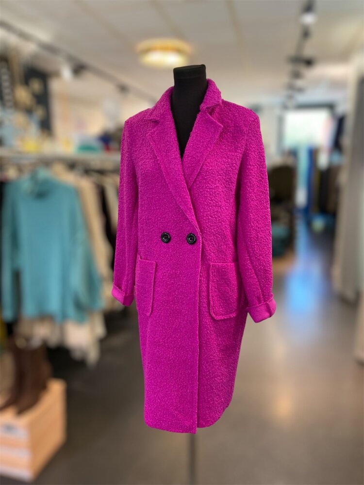 Paris Teddy Mantel - Fuschsia