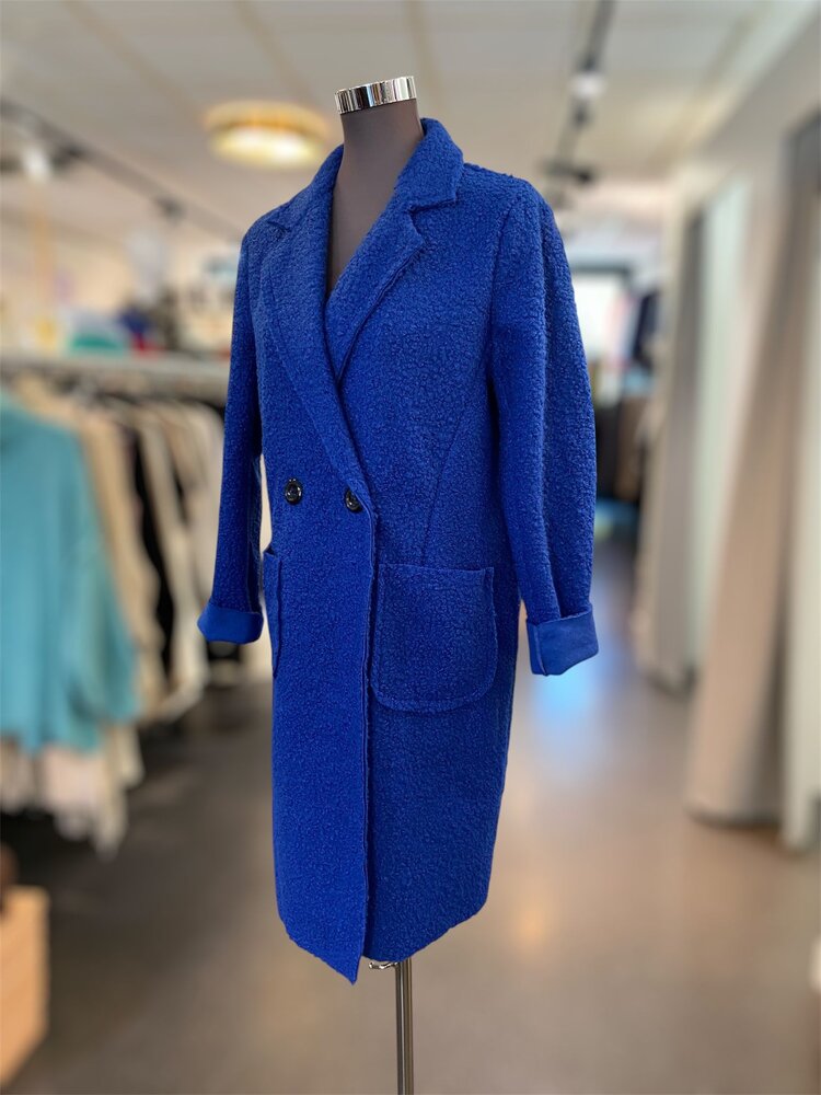 Paris Teddy Mantel- Royal Blue