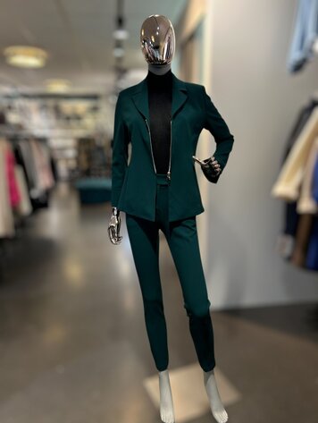 Italy Rina Blazer w/zipper- Deep Teal