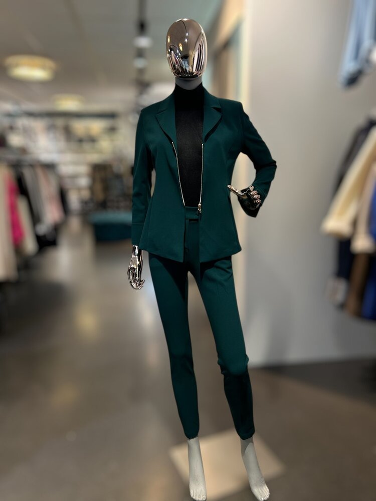 Italy Rina Blazer w/zipper- Deep Teal