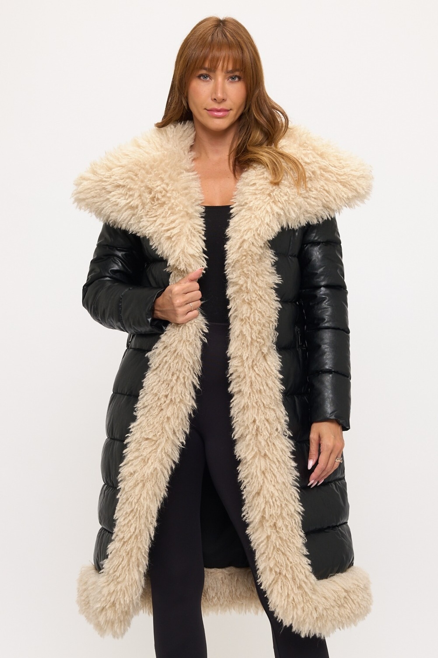 Siberian Empress Maxi Puffer Coat- Black P0060 - Robeaux Switzerland