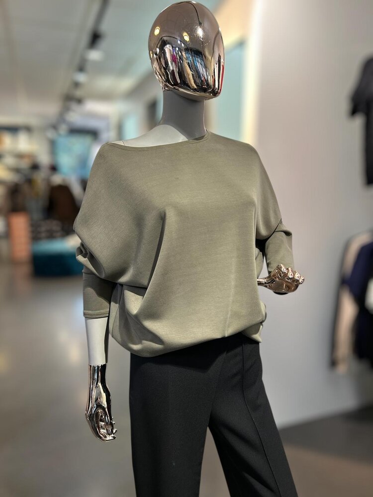 USA Boatneck Perfect Tunic-Olive 14304