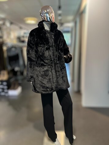 USA Velour Noir Coat-80328JN