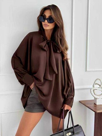 Paris Plush Knit Button Cardigan - Chocolate