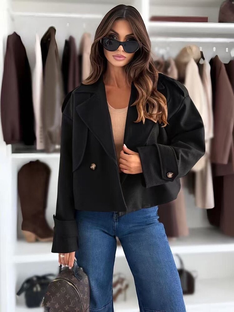 Paris Timeless Mini Coat - Black A5175