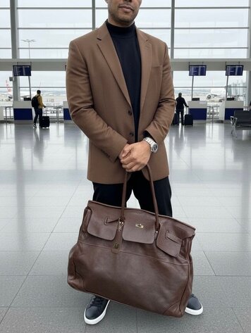 Italy Leather Weekend Bag