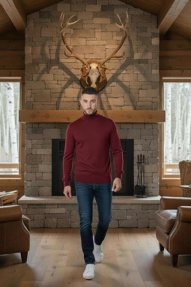 Paris Turtleneck- Wine