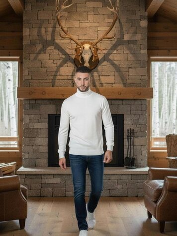 Paris Turtleneck- White