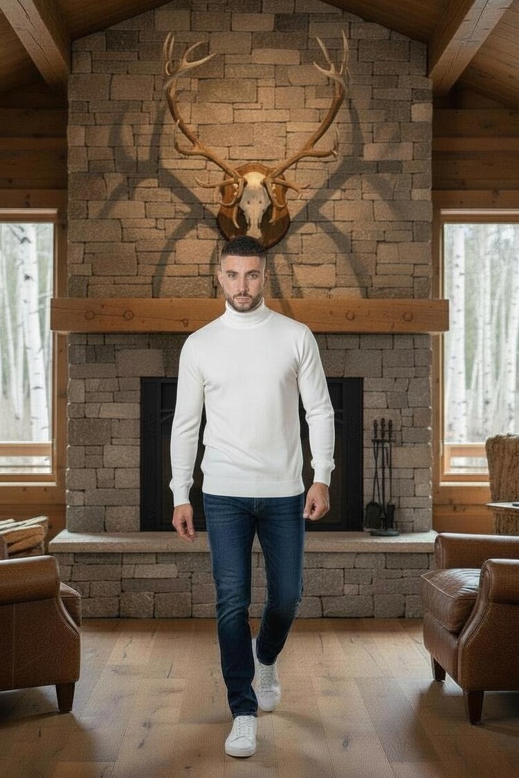 Paris Turtleneck- White