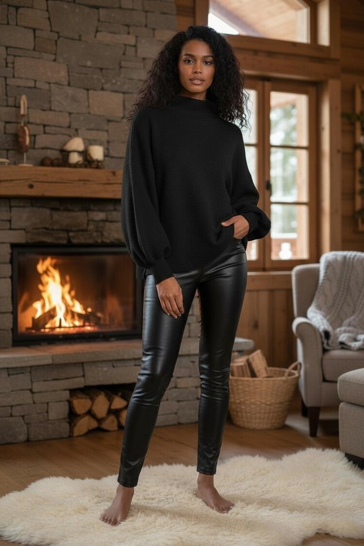 Paris Cropped Balloon-Sleeve Knit