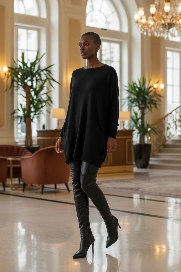 Paris Button-Detail Knit Top