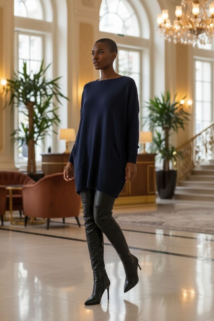 Paris Button-Detail Knit Top