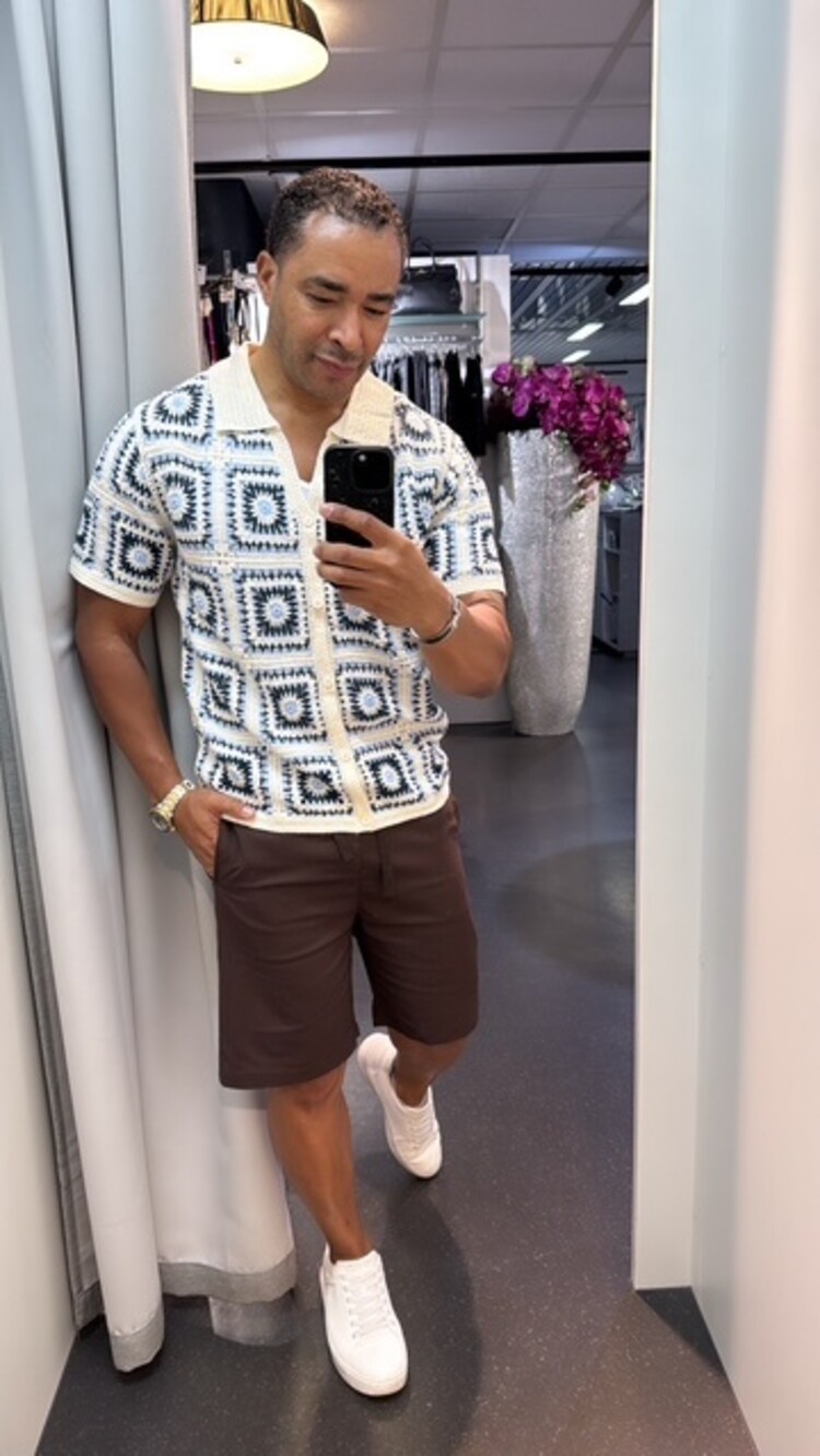 Paris Cotton/Linen Chino Shorts-Espresso BM24U32-9