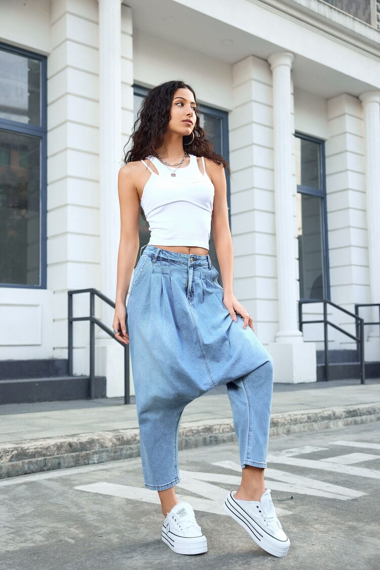 Paris Drop Crotch Jeans- JP8316