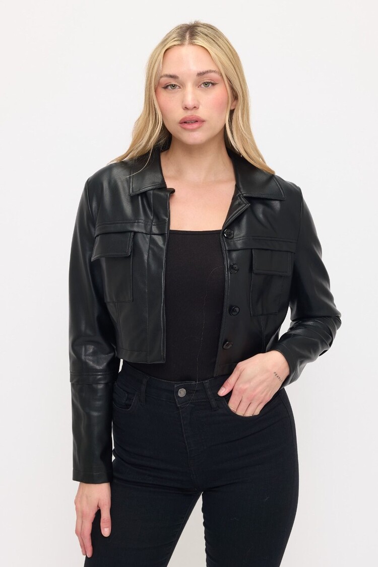 USA Reese cropped Utility Jacket