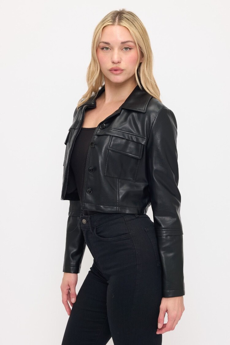 USA Reese cropped Utility Jacket