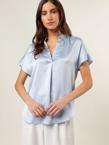 USA Drop Shoulder Blouse-  WB4984