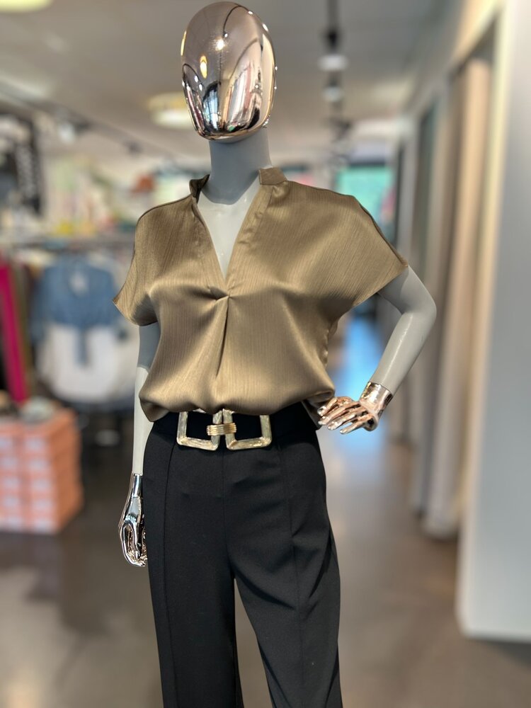 USA Drop Shoulder Blouse-  WB4984