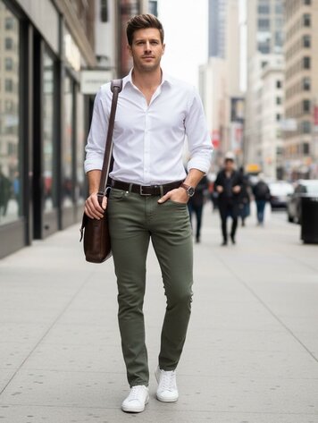 Robeaux Robeaux Premium Denim Olive-A008