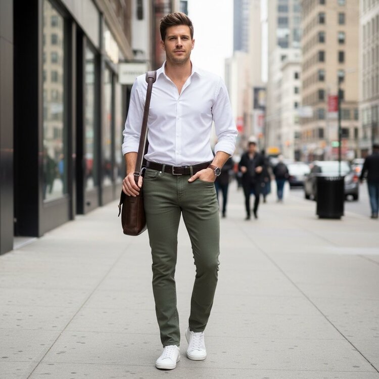 Robeaux Robeaux Premium Denim Olive-A008