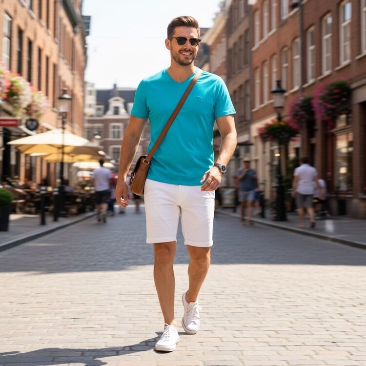 Robeaux Robeaux V Neck Classic- #133 Turquoise