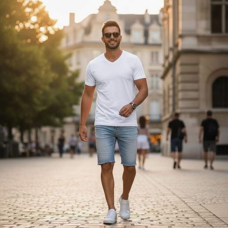 Robeaux Robeaux V Neck Classic- White