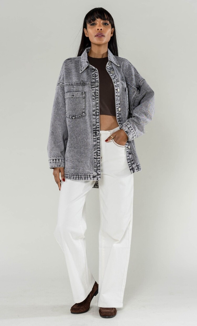 Paris Oversized Jeans Jacket - S539