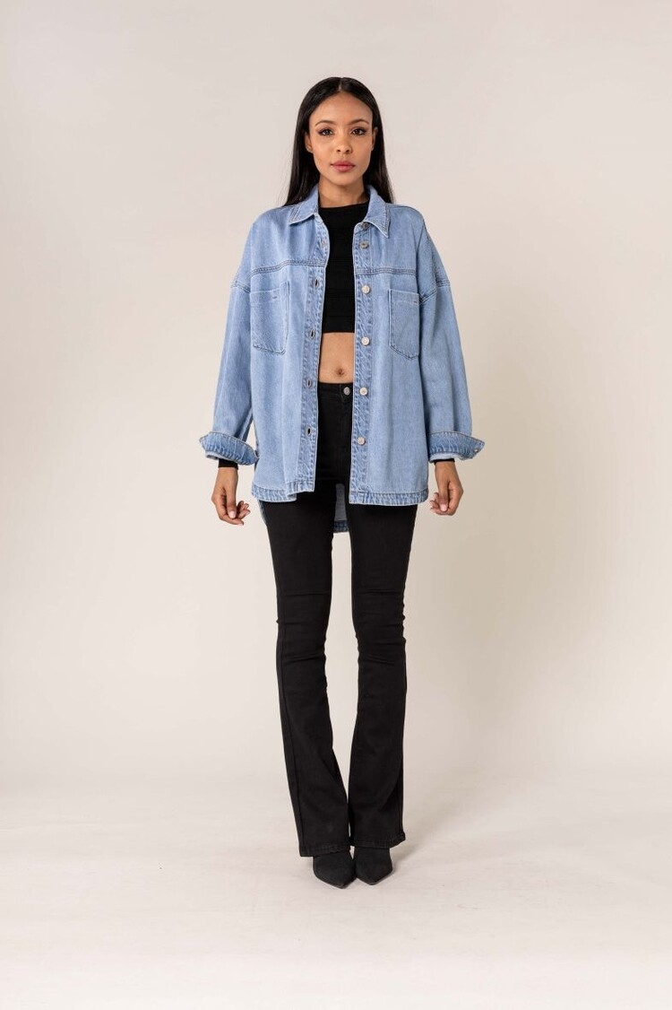 Paris Oversized Jeans Jacket - S539
