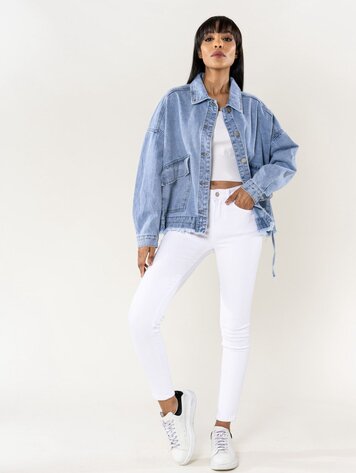 Paris Oversized Jeans Jacket- S562