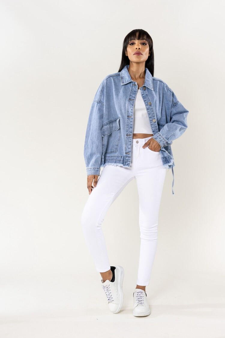 Paris Oversized Jeans Jacket- S562