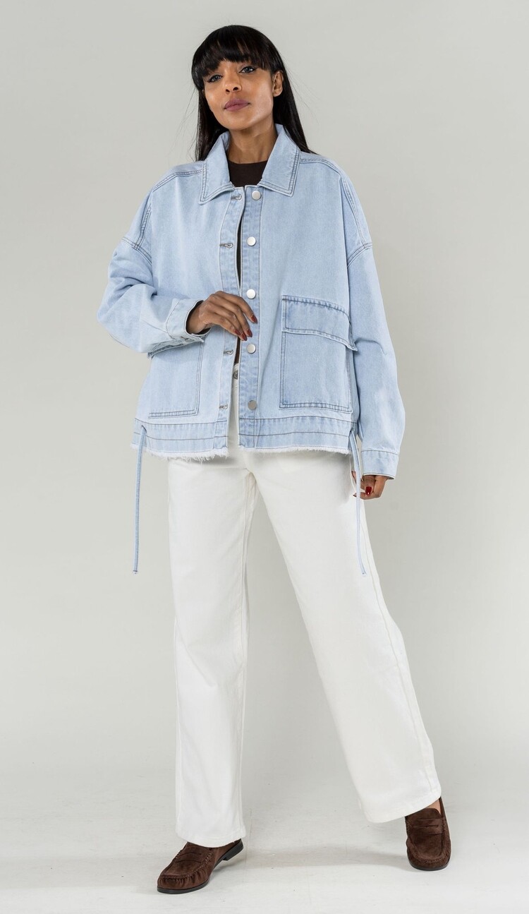 Paris Oversized Jeans Jacket- S562