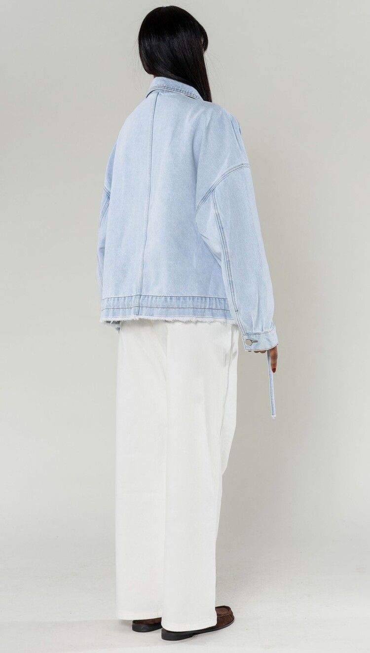 Paris Oversized Jeans Jacket- S562