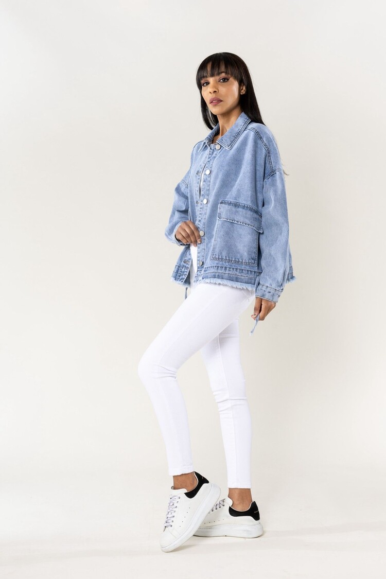Paris Oversized Jeans Jacket- S562