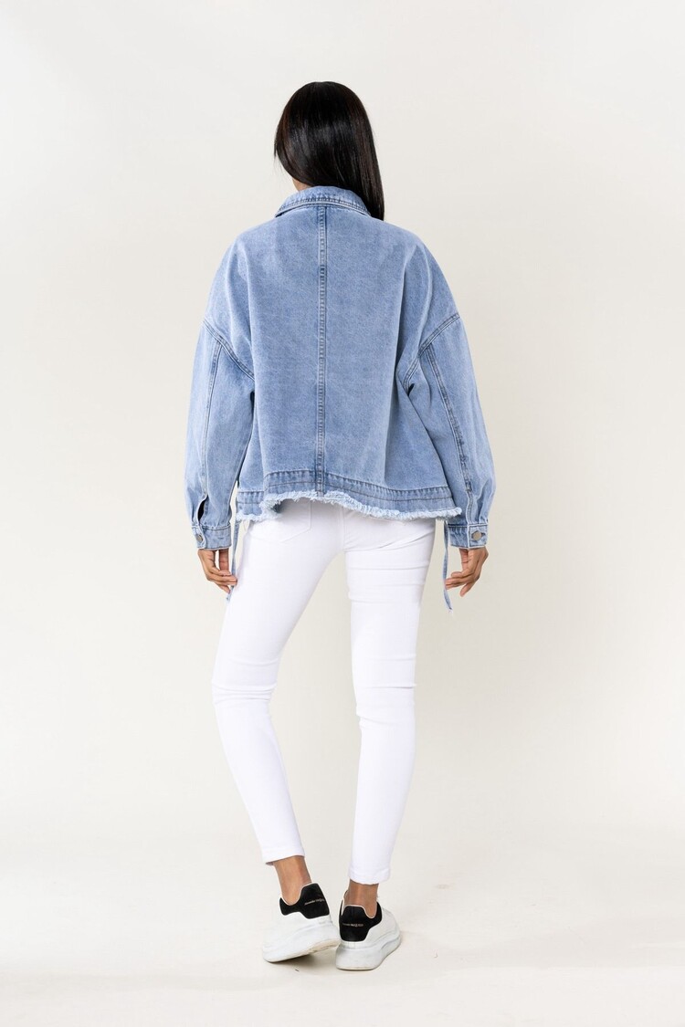 Paris Oversized Jeans Jacket- S562