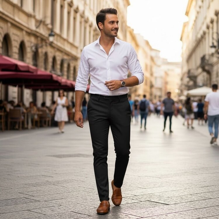 Italy Stretch Chinos Long-PD3JLBQ