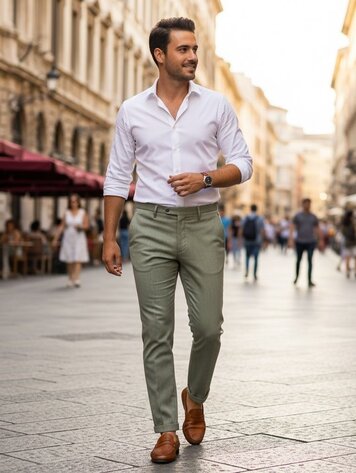 Italy Stretch Chinos Long-PD3JLRA