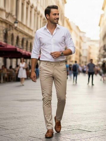 Italy Stretch Chinos Long-PD3JLBR