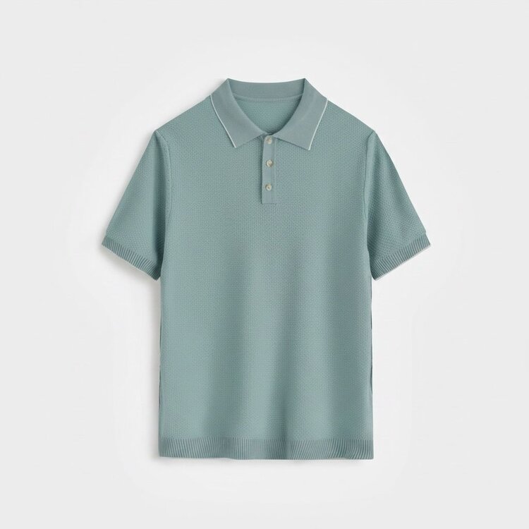 Paris Viscose Polo-Light Green M672-11
