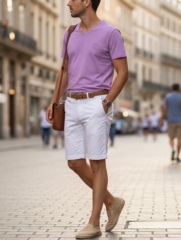 Robeaux V Neck Classic-#48 Lilac
