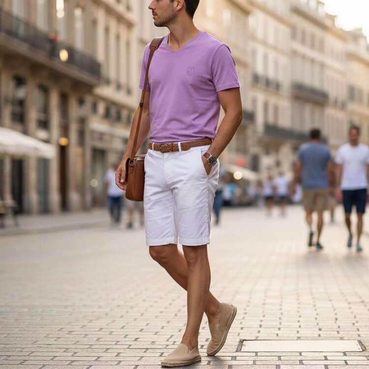 Robeaux V Neck Classic-#48 Lilac