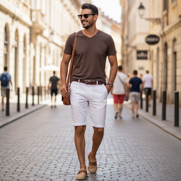 Robeaux V Neck Classic-#59 Coffee