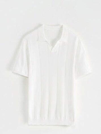 Paris Viscose Polo- White M628-15