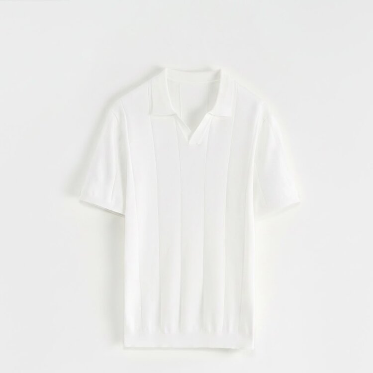 Paris Viscose Polo- White M628-15