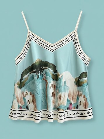 Paris Sunset Riviera Top - Mint 25152