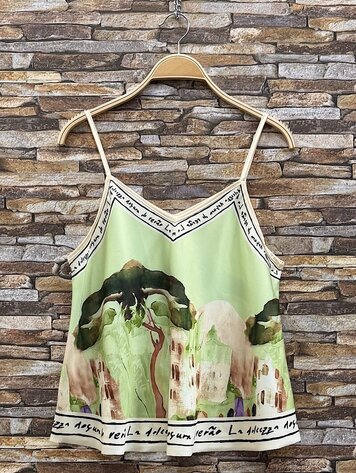Paris Sunset Riviera Top - Light Green 25152