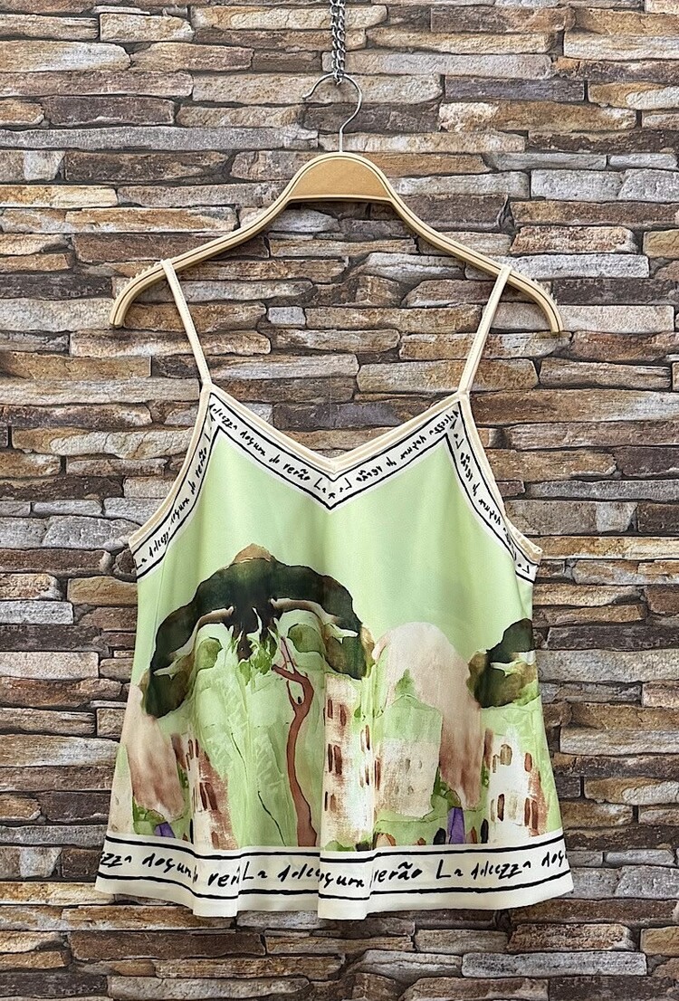 Paris Sunset Riviera Top - Light Green 25152
