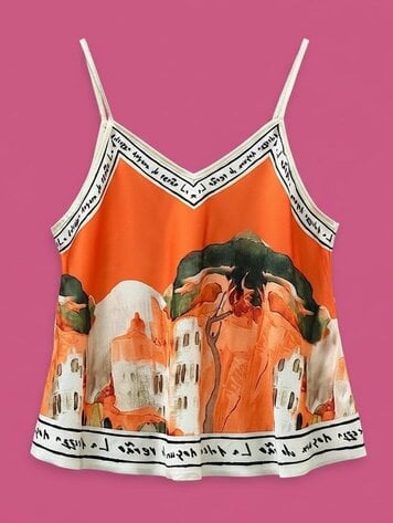 Paris Sunset Riviera Top - Orange 25152