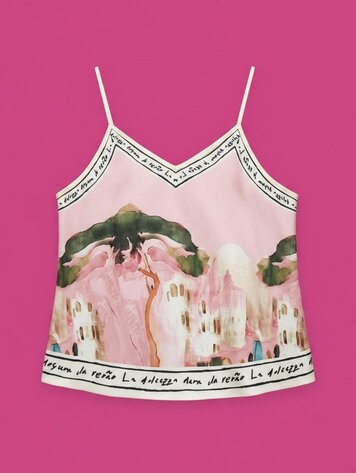 Paris Sunset Riviera Top - Pink 25152