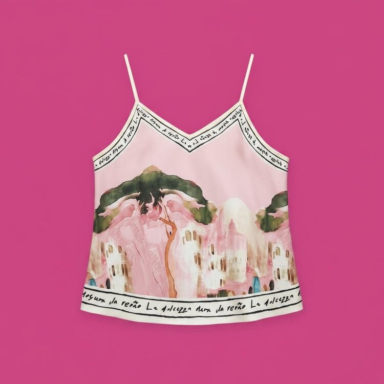Paris Sunset Riviera Top - Pink